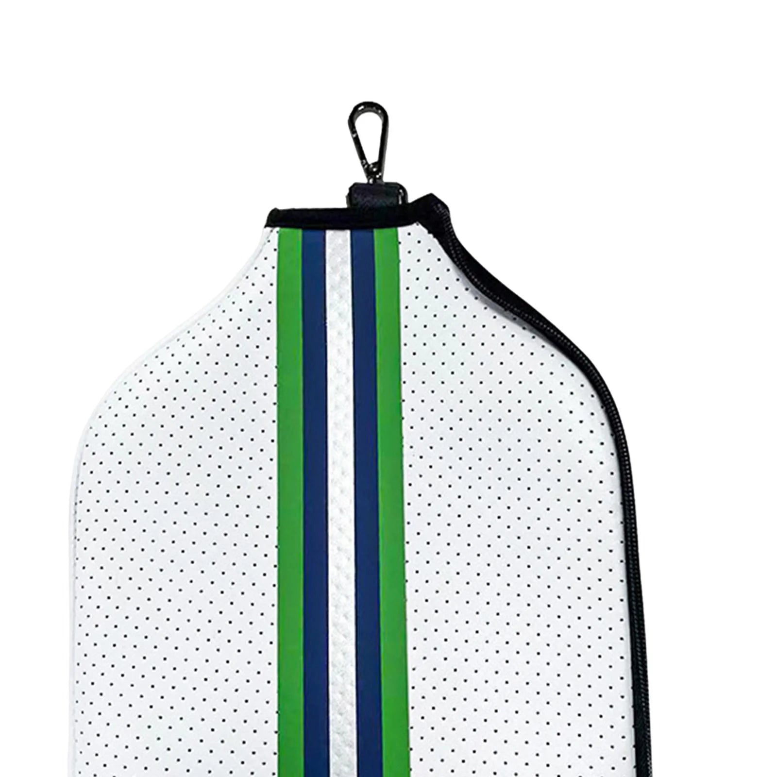 Neoprene Paddle Cover Racket Sleeve, Protective Pouch, Storage Carrier with Storage Pocket Pickleball Head Cover White