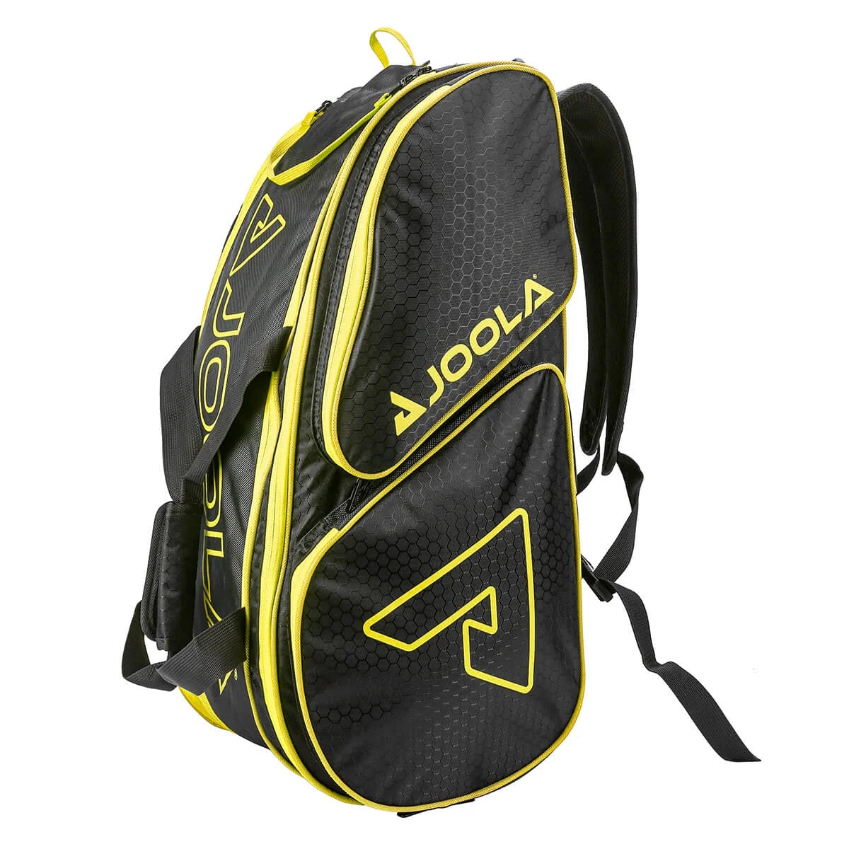 Tour Elite Pickleball Bag, Backpack, Duffle Bag for Pickleball and Racket Sports, Black/Yellow