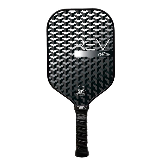 Pickleball Paddles - Pickleball Racket - Honeycomb Core - Fiberglass Face - Elation - White