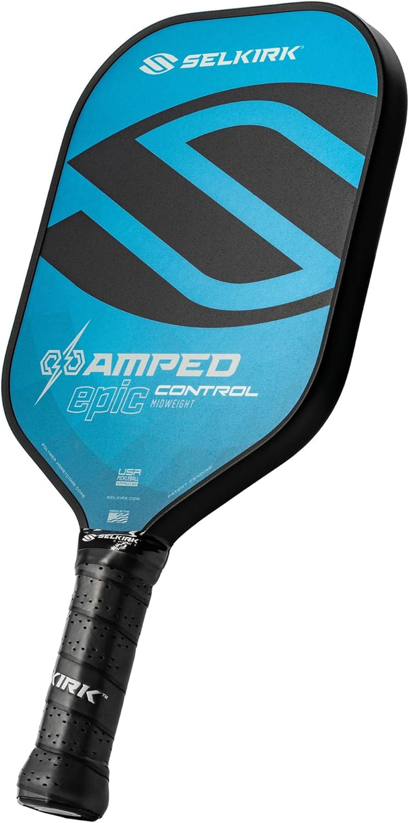 Selkirk Amped Collection Pickleball Paddle | Amped Pro | Amped Control | Pickleball Paddle with Polypropylene X5+ 16Mm Core | Amped Fiberglass Pickleball Rackets