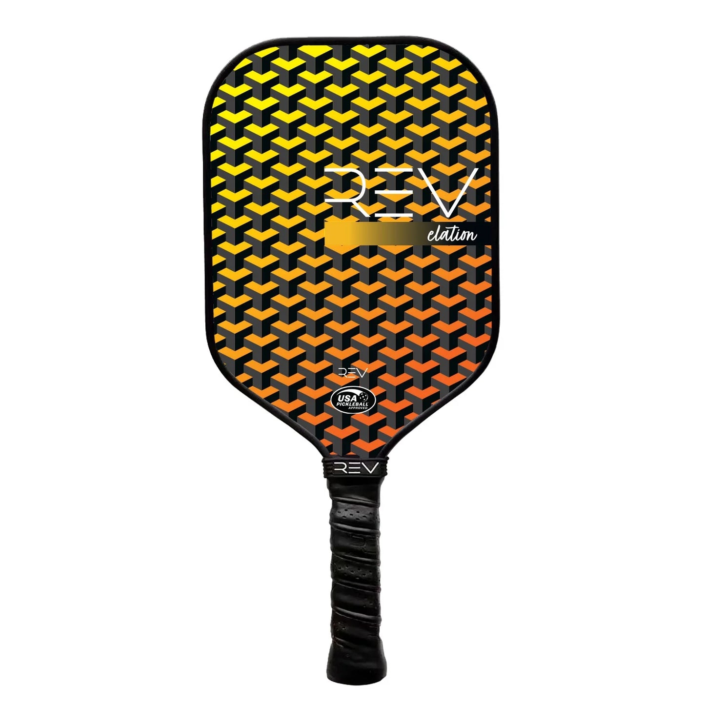 Pickleball Paddles - Pickleball Racket - Honeycomb Core - Fiberglass Face - Elation - Yellow