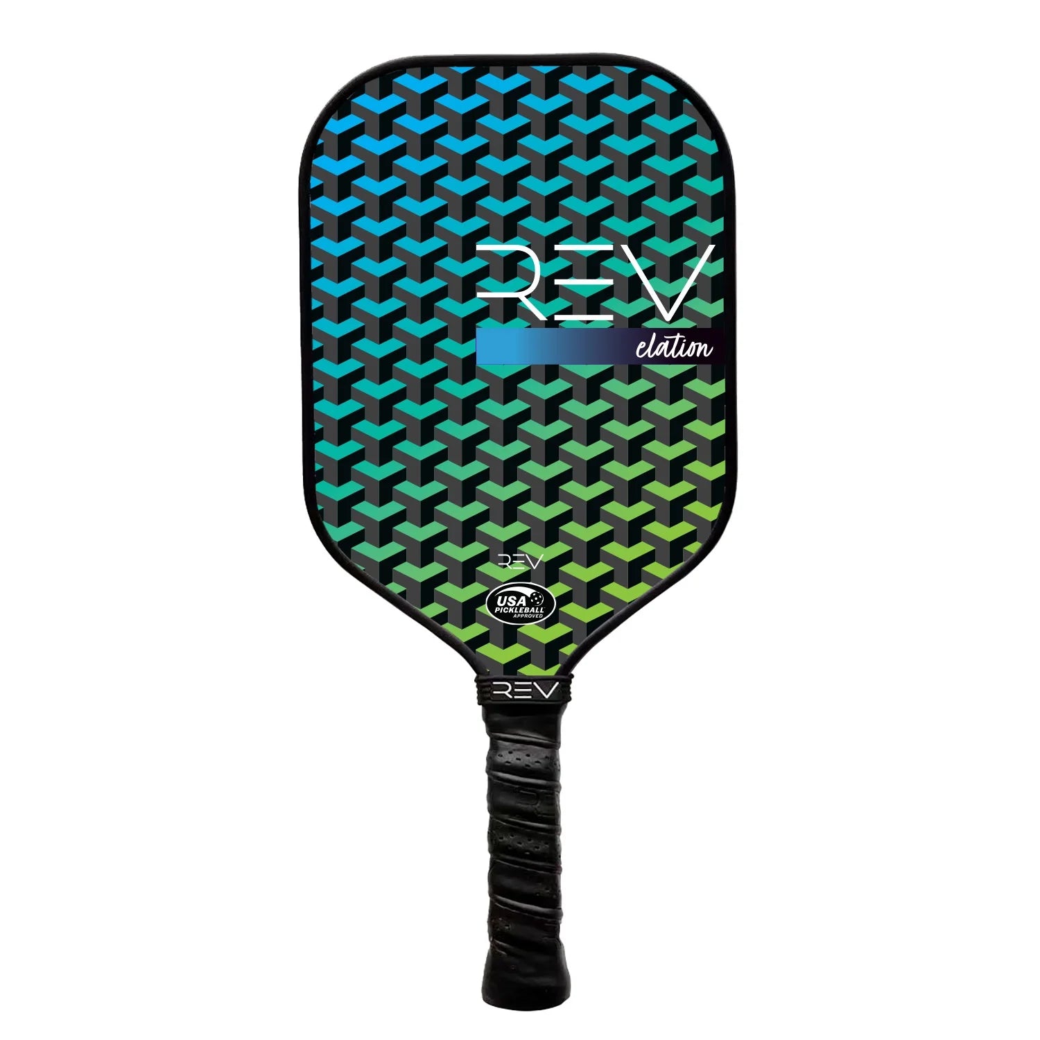 Pickleball Paddles - Pickleball Racket - Honeycomb Core - Fiberglass Face - Elation - Green